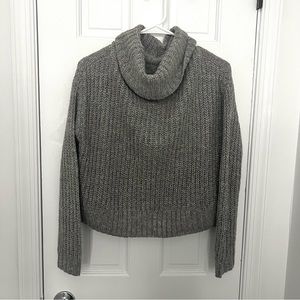 PRETTY LITTLE THING turtleneck sweater high neck long sleeve roll knit grey gray